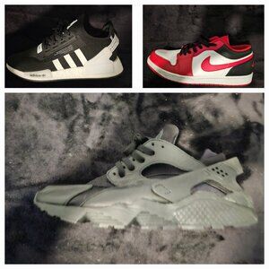 Three Pairs Mens Size 13 Sneakers Barely Worn $190
